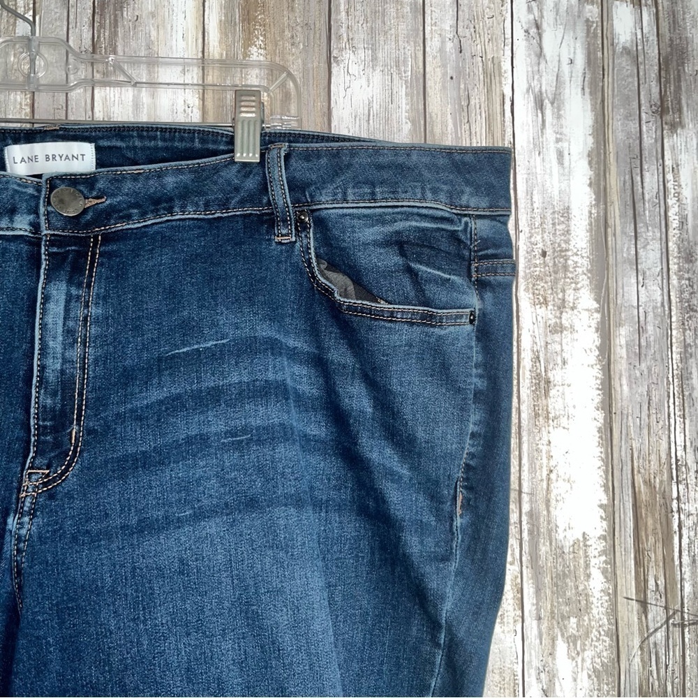 Lane Bryant Signature Bootcut Jeans Magic Waistband Mid Rise Dark Wash 28 - Picture 4 of 8